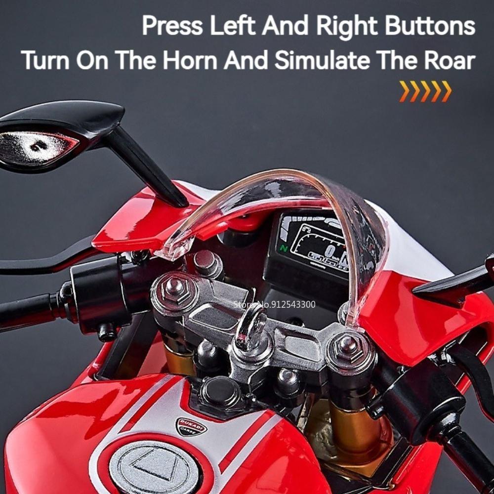 1:9 Scale 1299 Kawasaki ZX-10R Motorcycle Model Toy Car Diecast Metal Shock Absorption Racing Motor Models Boys Birthday Gifts