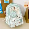 Schoolbag New Lightweight High-value Schoolbag Cute Backpack Primary School High School Students Large Capacity Versatile Backpack