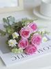 Silk Rose Artificial Flowers Diy Wedding Home Room Festival Party Decoration Wreath Bridal Bouquet Table Vase Photography Props