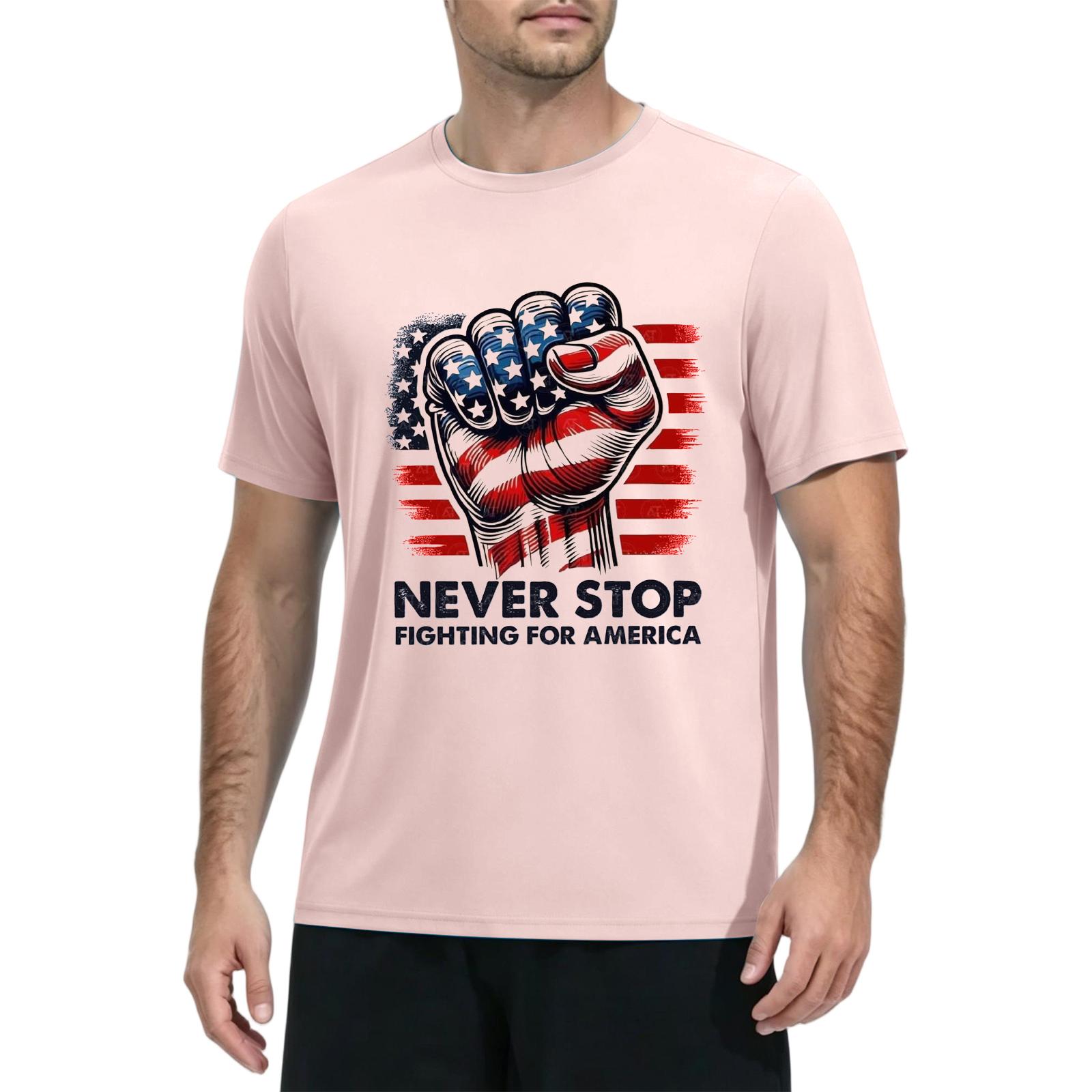 

Men s Summer Quick-Dry Short Sleeve T-Shirt Lightweight Breathable Fitness Workout Tee Casual Athletic Top XXXL