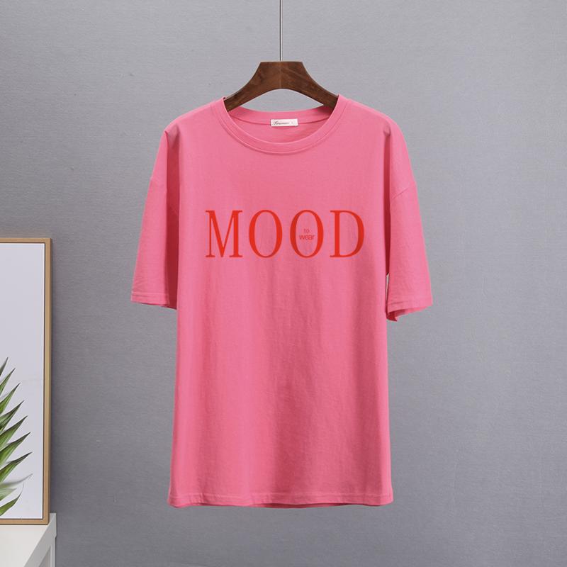 Hirsionsan Summer Cotton Fashion Printed T Shirts Women Casual Soft Oversized Short Sleeves Clothes Chic Harajuku Female Tops