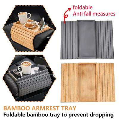 Bamboos Sofa Armrest Tray Sofa Armrest Bracket Foldable Sofa -fall Car Armrest Tray