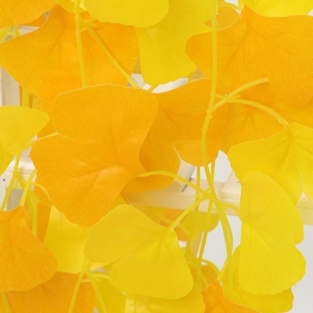 Waterproof Autumn Ginkgo Leaves Handmade Fake Ginkgo Vine Simulation Plant Vine  Home Decor