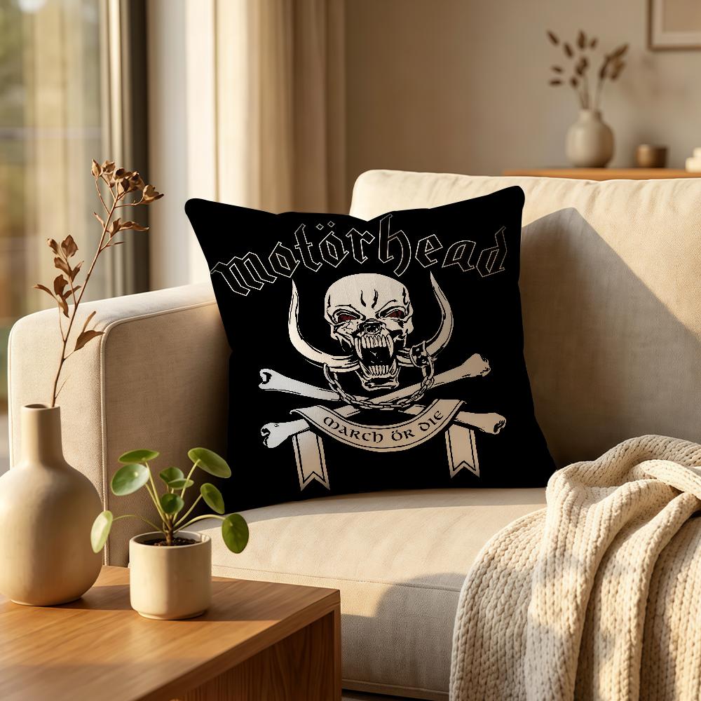 Rock band MMotorhead cushion cover Comfortable Decorative For Bedroom Living room Dormitory Picnic and Holiday Decoration