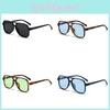 Classic Fullframe Aviator Sunglasses With Blue Ac Lenses And Tortoise Pattern Frame For Outdoor Activities