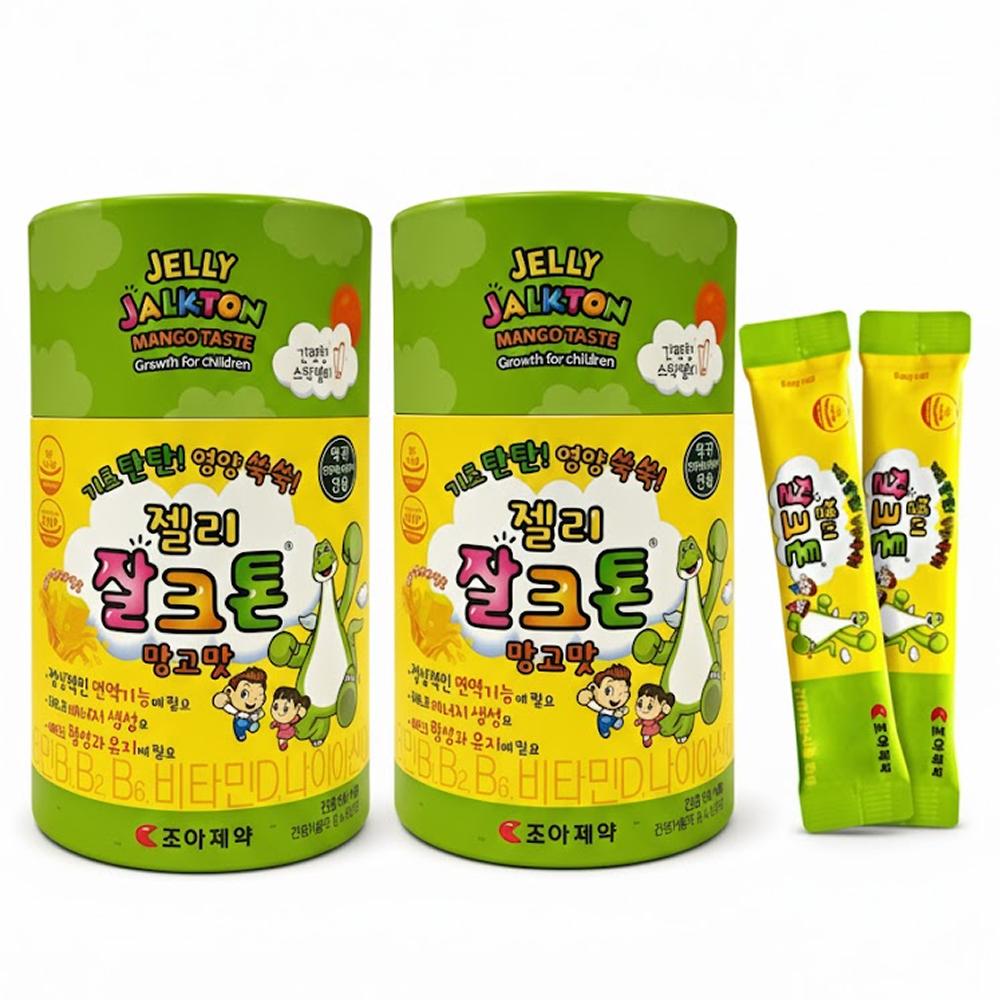 Joa Pharmaceutical Jalkton Mango Flavor Nutritional Vitamin Jelly for Growing Children 2 pcs