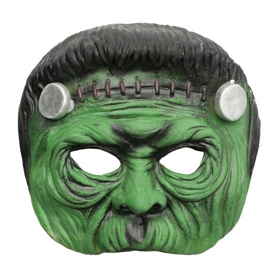

Научная маска фрика Жуткая маска на пол-лица Латексная маска для косплея Реквизит для костюма на Хэллоуин для ролевых игр, вечеринки в стиле хоррор зелёный