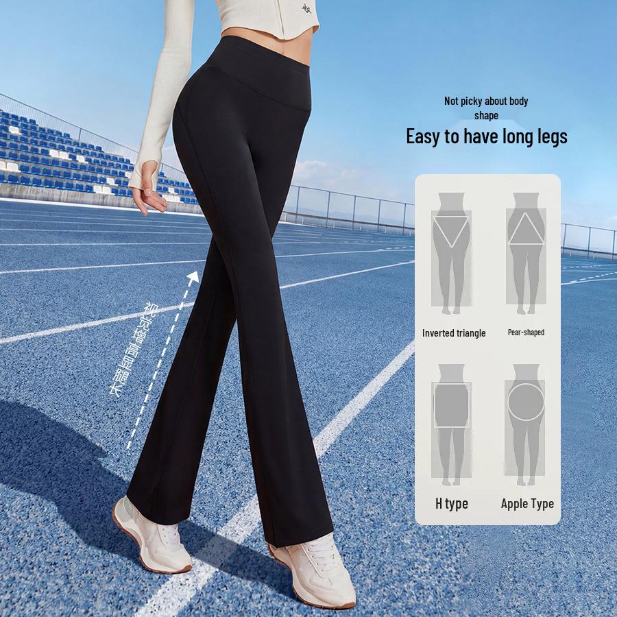 Breathable Tencel Lyocell Women s High-Waist Wide-Leg Flare Pants M (80-100 kg)