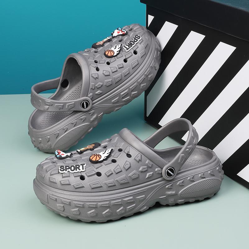 Fashion Flat Sandals Men Shoes 2024 Slippers Men Garden Platform Sandals Man Summer Sandals Male Sneakers Outdoor Flip Flops Home Clogs