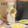 Stainless Steel Vegetable Slicer Manual Shredder, with Stable Suction Cup Base Design, 5 Removable Chopper Replaceable Blades Kitchen Chopper,
