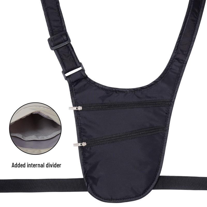 

Трендовая Универсальная Сумка-Кроссбоди на Грудь для Студентов и Спорта - Унисекс Повседневная Наплечная и Поясная Сумка чёрный