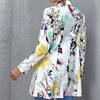 Women's Fashion  And Winter Newspaper Does Not Locate Printed Small Suit Jacket