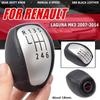 Für Renault/Laguna MK3 2007-2014 PU 6 Geschwindigkeit Manuelle Getriebe Schaltknauf Leder Hebel Shifter Hand Ball 2008 2009 2010 2011 2012 2013