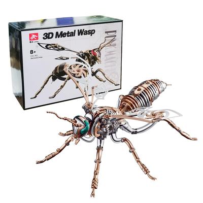 3D kovové puzzle Mechanický model hmyzu Stavebnice Hračka Nerezová ocel Řemeslná sada pro dospělé DIY Steampunk Architektonický model Dárek k narozeninám Dekorace