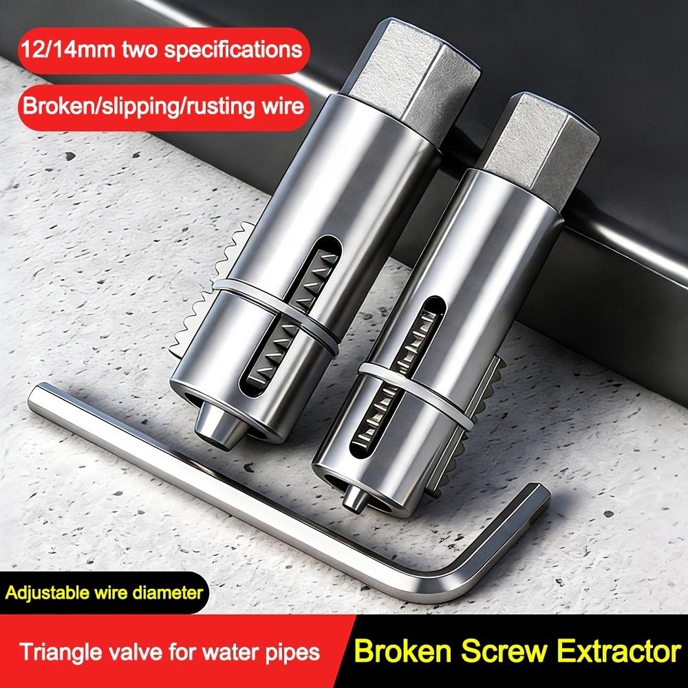1Pc/2Pcs Universal Faucet Angle Valve Wire Remover, Wear-Resistant High-Hardness Faucet Repair Tool, Adjustable Pipe Extractor