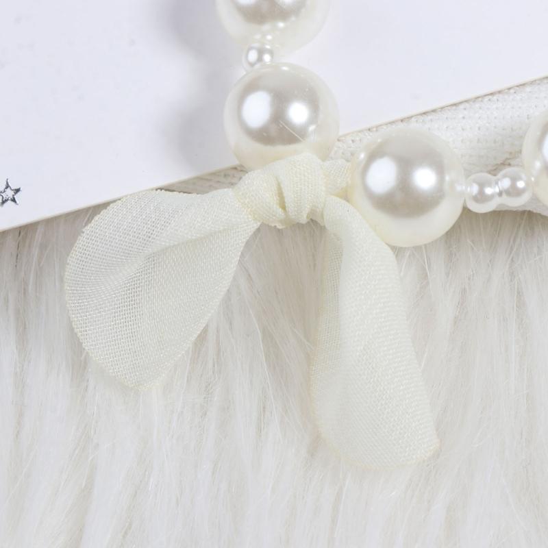 2pcs Lovely Baby Girls Imitation Pearls Pendant Necklace Bracelet Set Children Kids Jewelry Bangle Sets Xmas Gifts