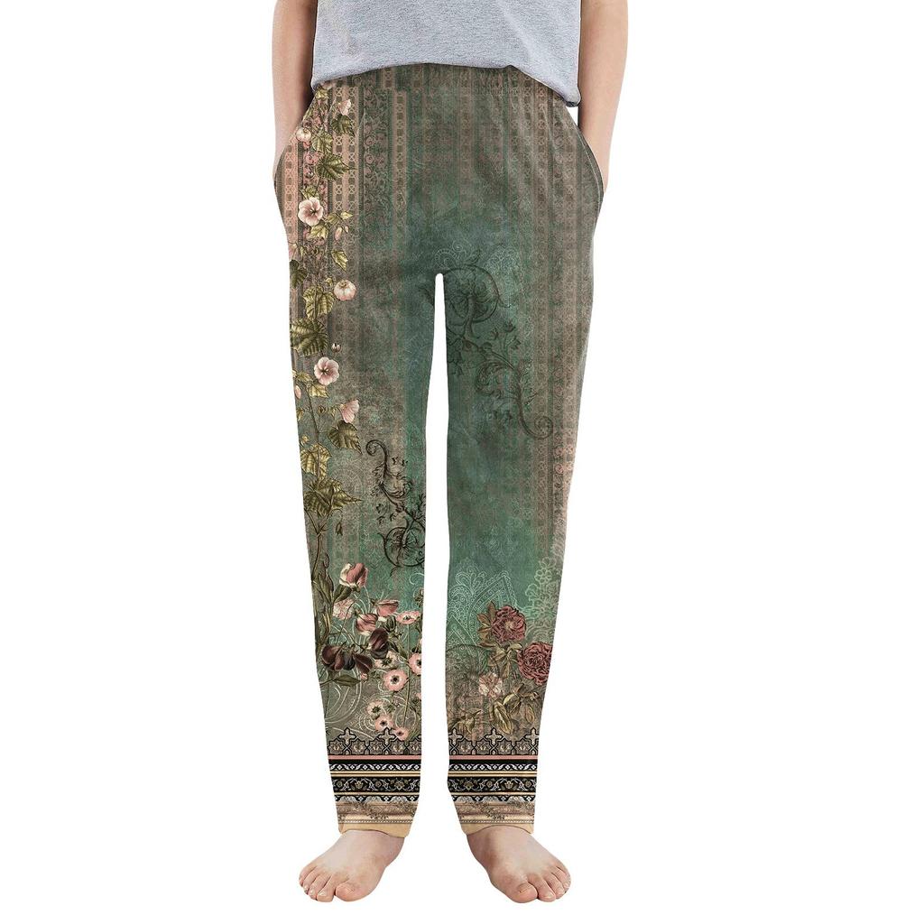 Kids' Casual Pants - Solid Color Sport Pants With Pockets