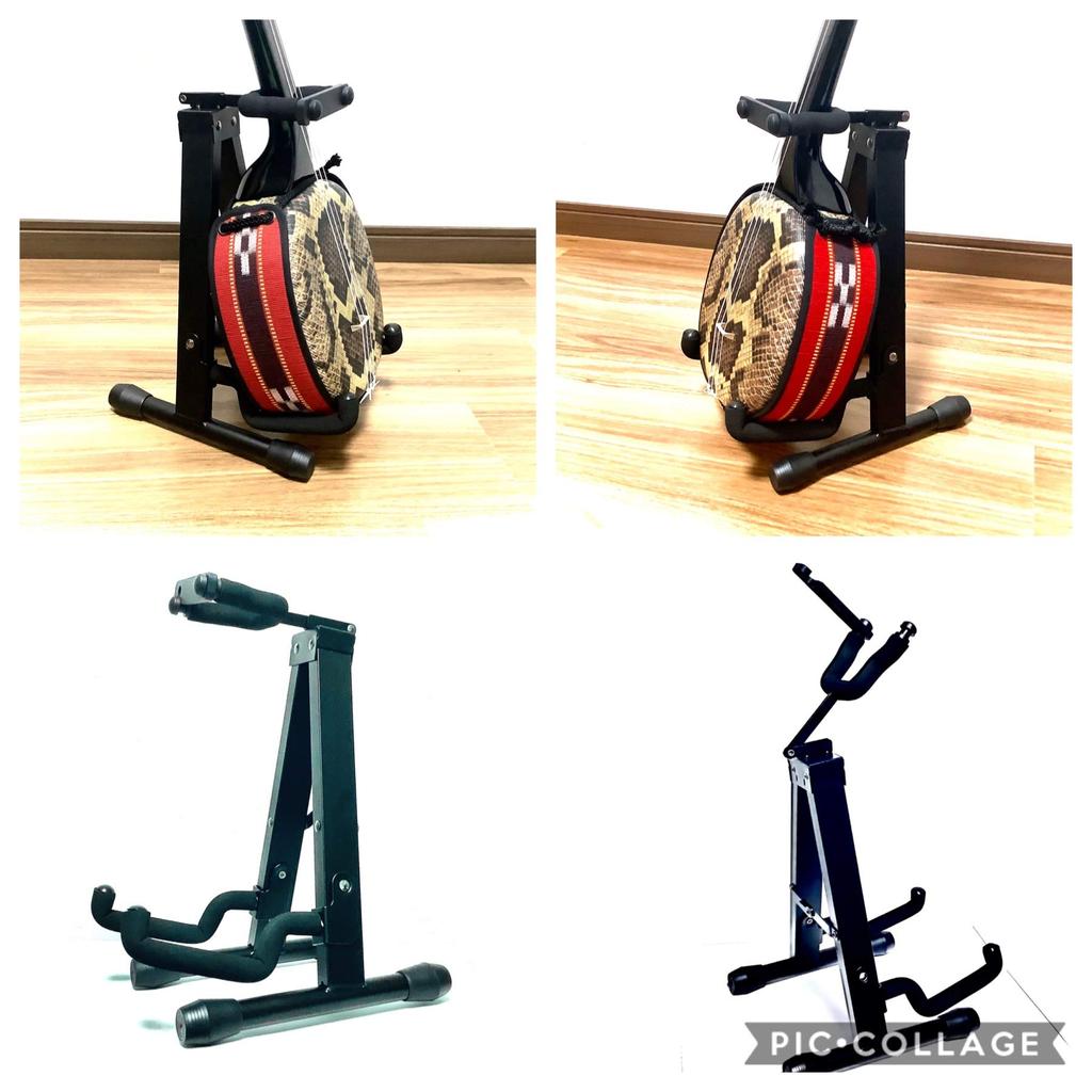 Folding Pipe Stand for Okinawa Sanshin Both Sanshin and (for Sanrere)