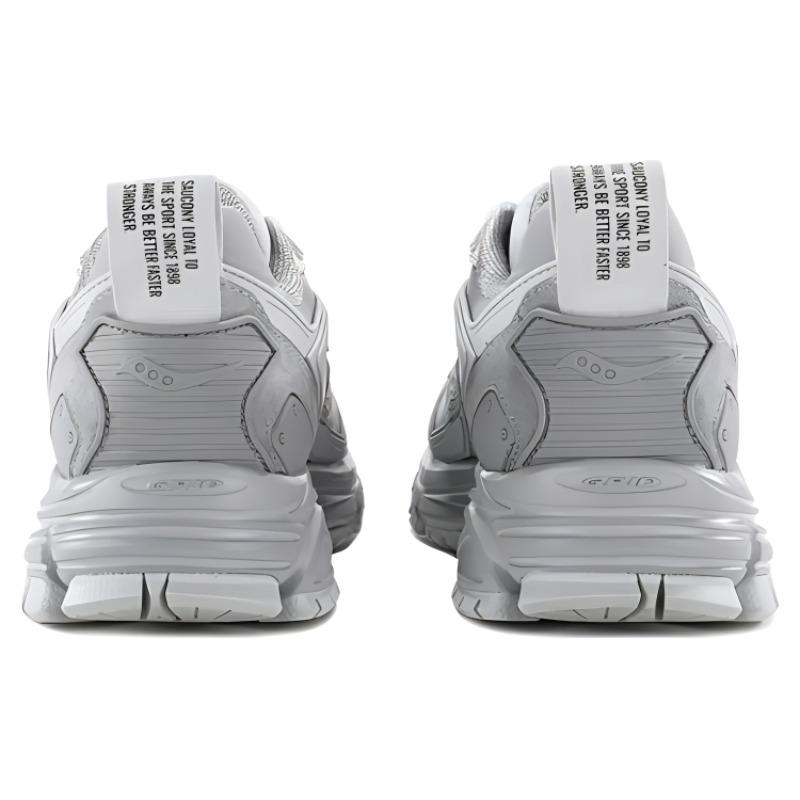 SAUCONY Shock Absorbers Slip Resistant Abrasion Resistant Low Top Running Shoes Unisex Light Gray, Dark Gray Saucony S79044-6