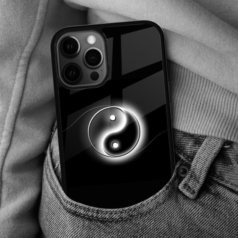 Tai chi Yin Yang Soft Phone Case for iPhone 17 Air 16e Pro max 15 Pro 13 14 Plus 11 12 MagSafe Magnetic Coque