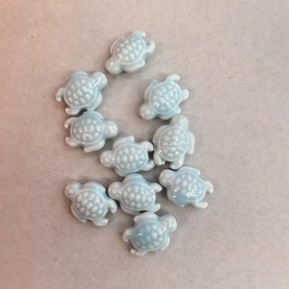 10pcs Fresh Color Sea Turtle Bead Handmade Craft Jewelry Making Material  Women