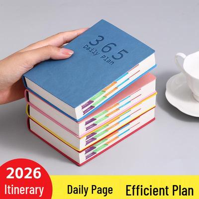 Agenda giornaliera 2026: Gestione del Tempo, Autodisciplina e Note di Check-in per una Maggiore Efficienza Lavorativa - Agenda Portatile 365 Giorni