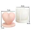 Großhandel 3D Liebe Kerze Silikonform DIY Handgemacht Herzförmige Seife Gips Kerzenherstellungsform Valentinstag Geschenk Zubehör