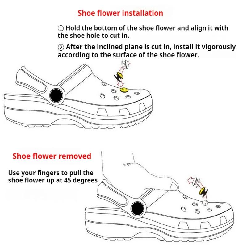 New 1Set Luminous 3D Duck Shoe Charms Set Cute Christmas Ducks Advanced Shoe Decorations DIY Detachable Buckle Shoes Accessories
