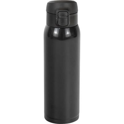 Wahei Freiz Water Bottle Mug Bottle 500ml Black One-Touch Stopper Vacuum Insulated Bottle Thermal/Cold RH-1676