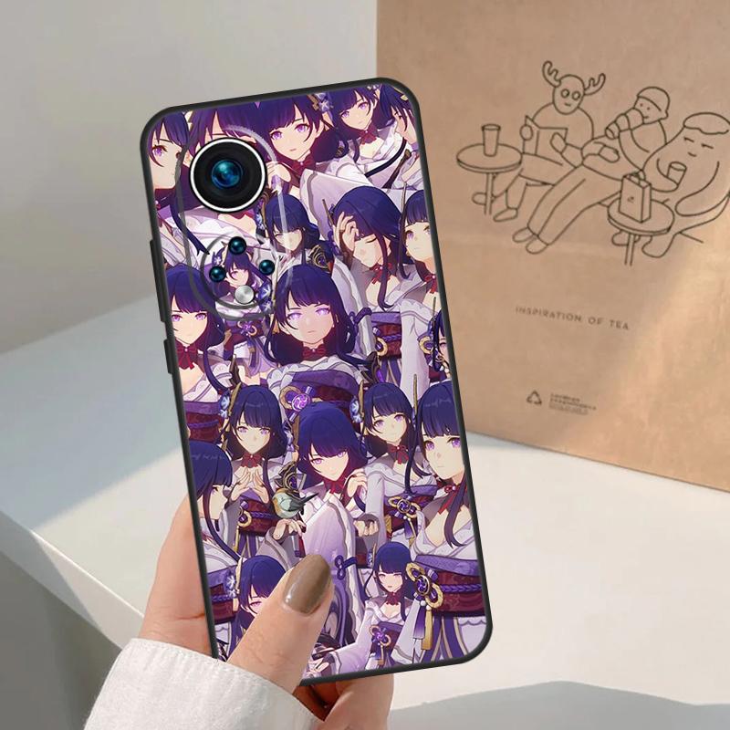 Genshin Impact Raiden Shogun Case For Honor Magic 8 Pro 5 6 7 Lite Honor 400 200 Pro X9c X9b X9a X8a X8b 50 70 90 Cover