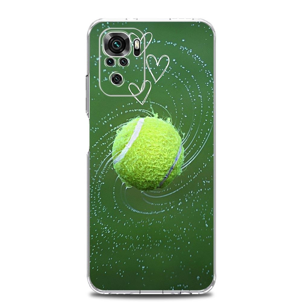 Tennis Ball Sport Phone Case For Xiaomi Redmi Note 13 12 5G 9S 9 8 10 11 Pro 4G 9T 13C 12C 10C 9C 9A 7 Clear Soft Silicone Cover