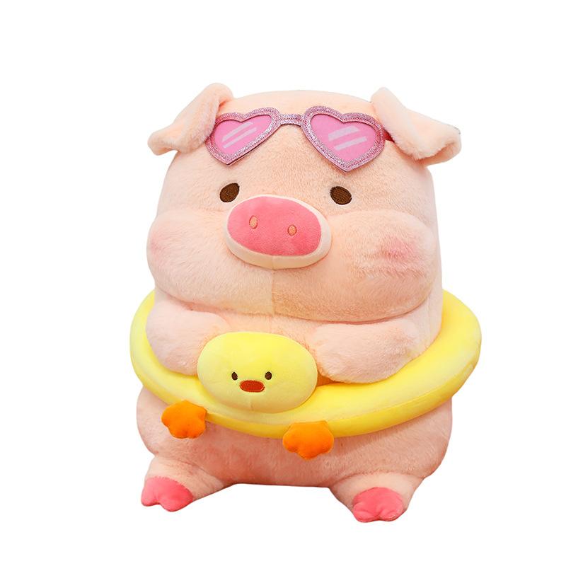Cartoon Cute Lulu Pig Plush Doll Lulu Pig Cute Transformed Into A Small Pink Pig Toy Claw Machine Doll