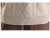Autumn/Winter 100% Wool Knit Base Layer Sweater for Mid-Aged & Elderly Women - Thick, Warm, Inner Wear
