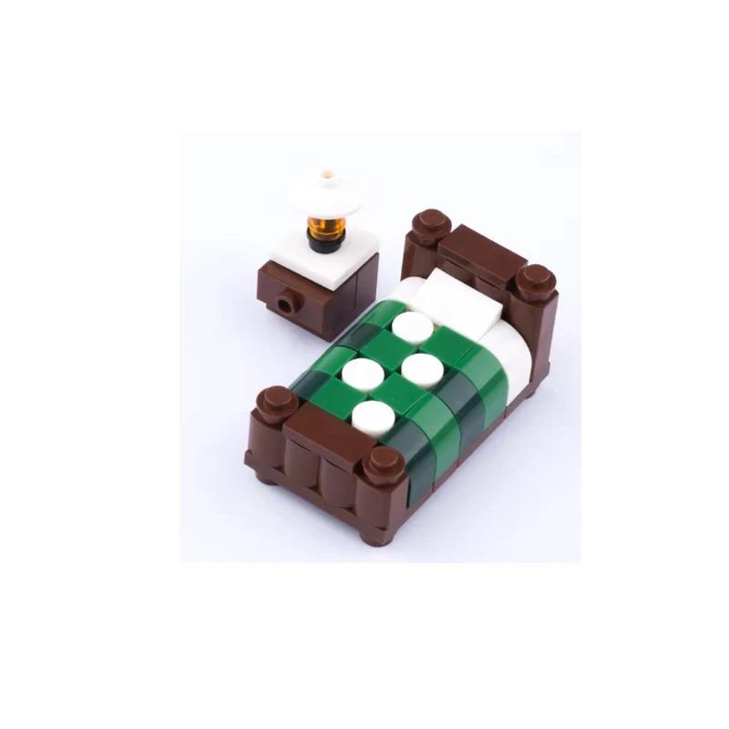 

Набор аксессуаров для городских строительных блоков Маджонг-машина Игровая консоль Мебель Диван-кровать Пианино Холодильник Игрушка Мини-кирпичики Флорист