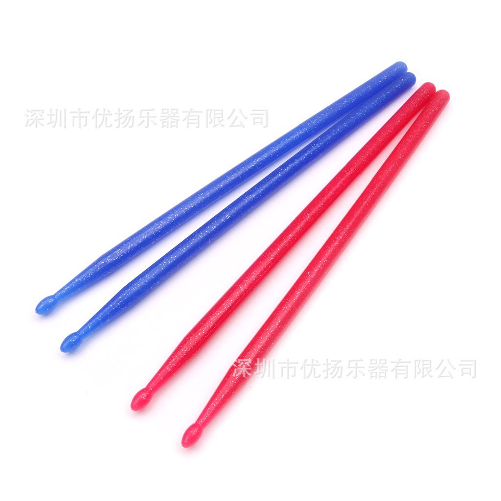 Nylon Drumstock Farbiger Kunststoff-Drumstock Schlagzeug-Set Langlebiger Drumstock Mehrfarbiges Drumstock-Set 5A