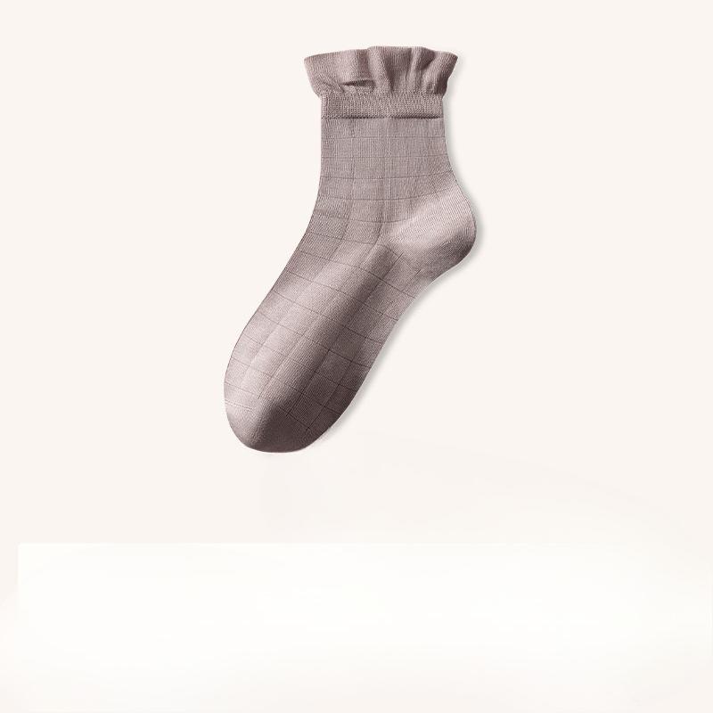Autumn and Winter Thickened Socks, Women's Mulberry Silk Mid-calf Socks, Loose Boneless Socks for Postpartum Women