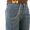 Punk-Stil Geometrische Mehrschichtige Taillenkette mit Nieten - Hip Hop Denim Accessoire für Männer und Frauen
