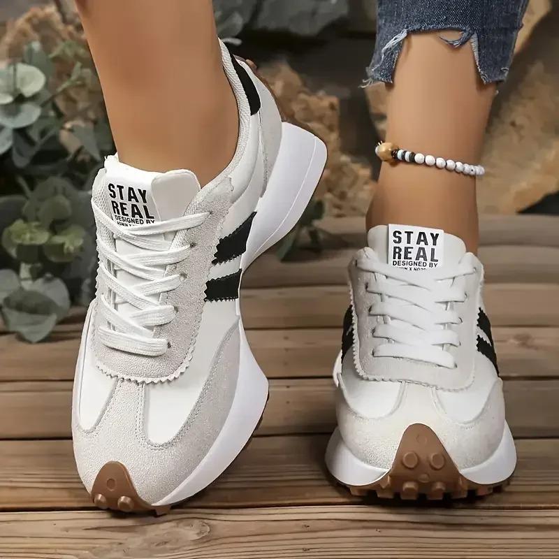 Women Sneaker Fashion Thick Bottom Casual Shoes Comfort Sports Running Shoes Platform Vulcanized Shoes Tenis Zapatillas De Mujer