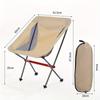 1 Pcs Folding Camping Chair Compact and Portable with Carry Bag Outdoor Hiking Fishing Backpacking Folding Chair Camping Tools