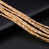 1Strand Natural Freshwater Shell Beads 3.5×3.5mm,Square Coloured Shell Loose Spacer Beads for Jewelry Making DIY Bracelet Accessories Beading 38cm