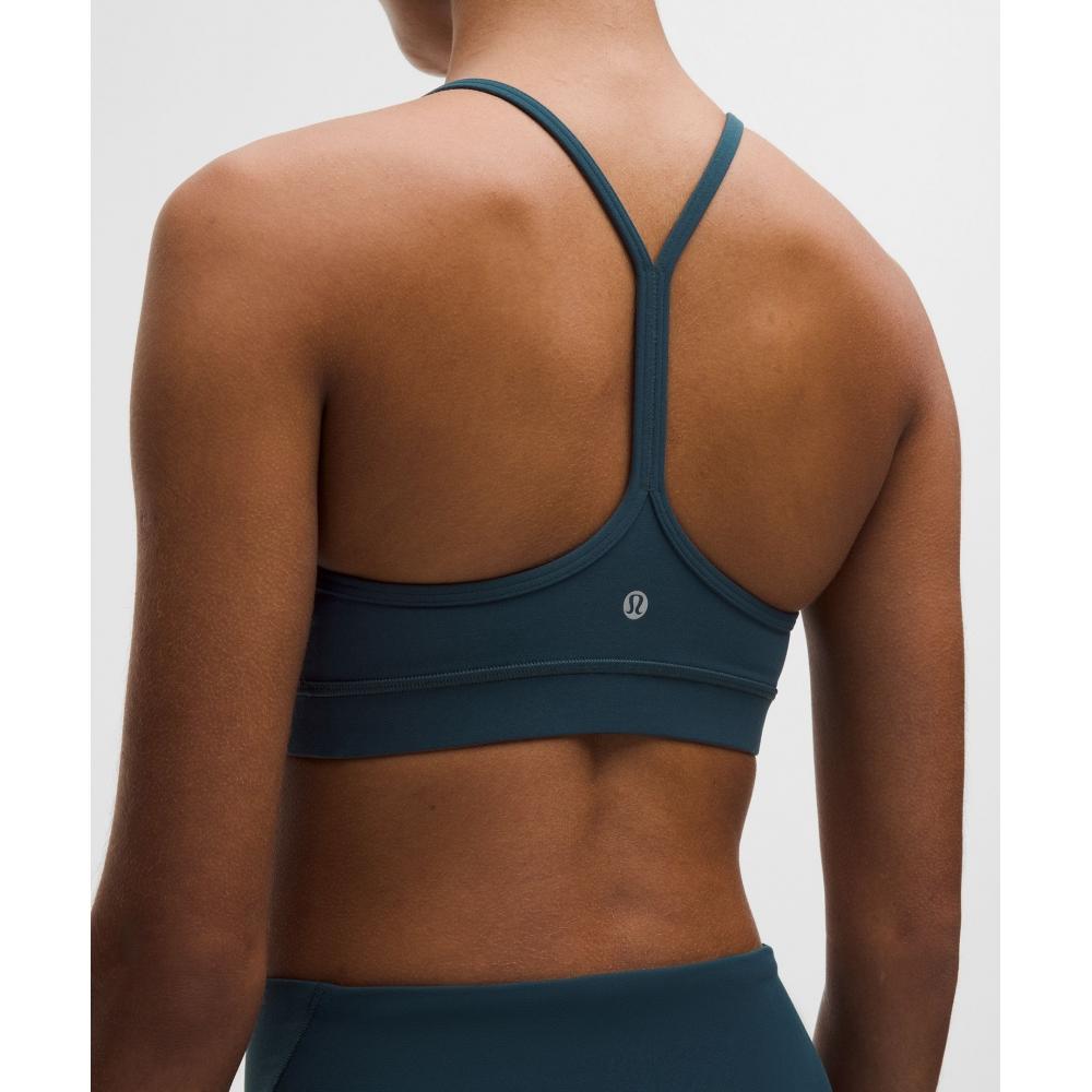 Lululemon Flow Y BrA Nulu  Light Support  A C Cups indoChine Blue