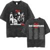 MGK Lost Americana Tour Magliette Lavate Vintage Fan di Machine Gun Kelly Regalo Maglietta Grafica Unisex Hip Hop Streetwear