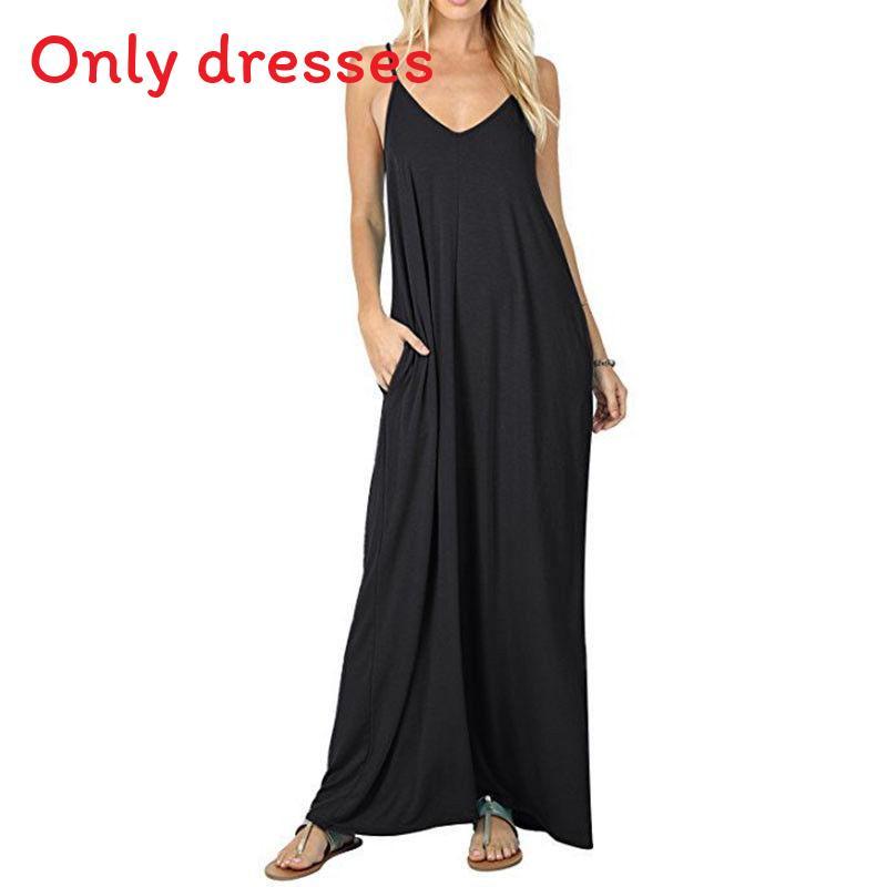 Elegant Women V-neck Long Beachwear Spaghetti Strap Cocktail Maxi Sundress
