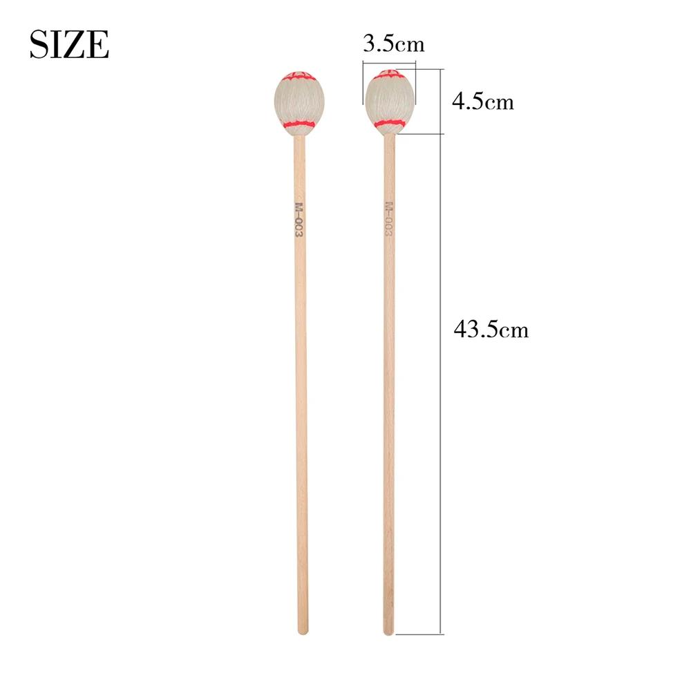 IRIN Drumstick Marimba Stick Percussion Mallets Xylophone Mallet Drum Sticks Maple Handle Percussion Instrument Accessories белый