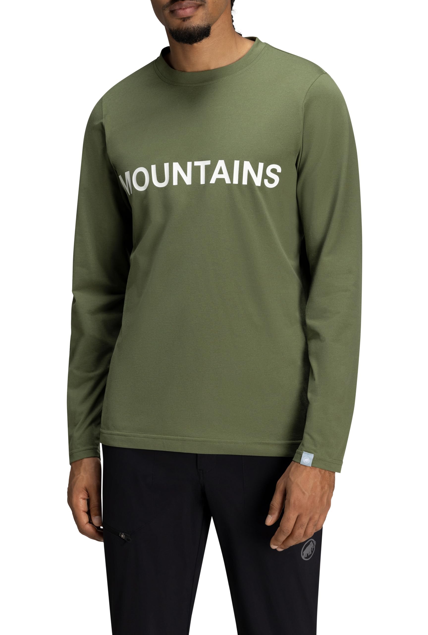 

Mammut QD Logo Print Long Sleeve Asian PRT4 T-shirts, Fit, Men s, AF, 1016-01030, Marsh,