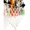 Cotton Stuffed Animal Storage Net With Wooden Rods For Nordic Style Room Decor Toys Blankets Soft