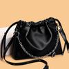 Leather Pleated Cloud Bag Premium Underarm Bag Commuter Fashion Shoulder Crossbody Bag