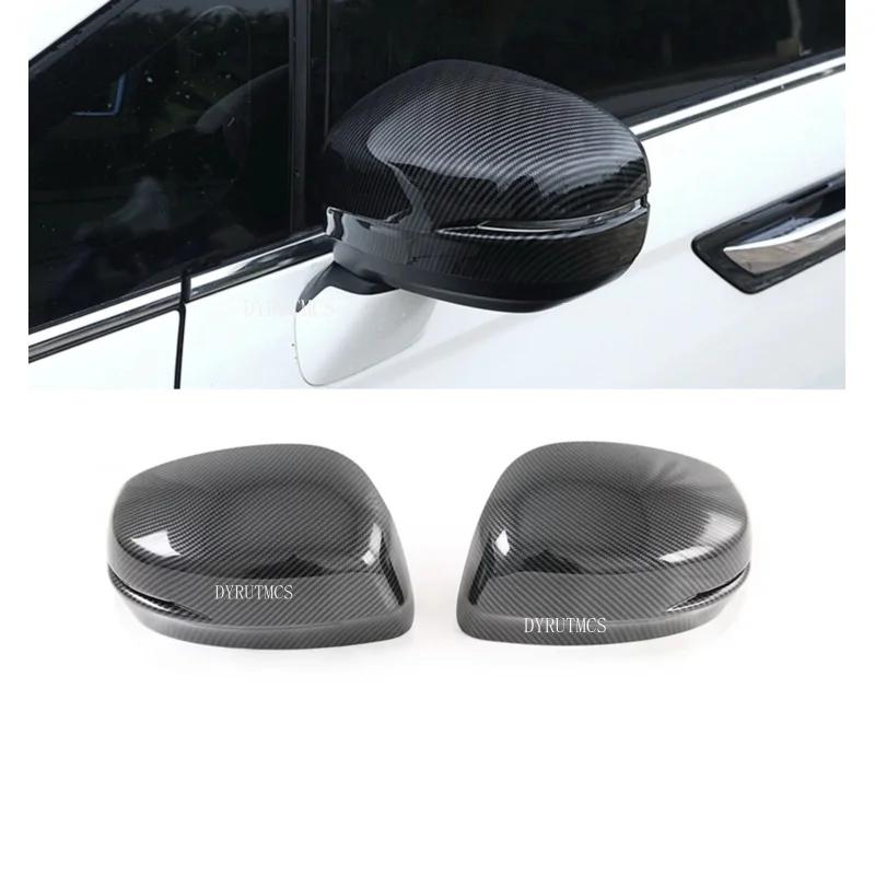 Car Rearview Side Mirror Cover Fit For Honda Odyssey 2015 2016 2017 2018-2022 Wing Cap Rear View Case Trim Carbon Fiber Look