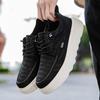 Fashion Personality Mens Casual Shoes New Design Lace-up Vulcanize Shoes Thick Sole Sneakers Versatile Thick Bottom Male Canvas Footwear