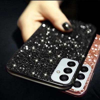 Glitzerbeschichtung Weiche Silikonhülle Für Samsung Galaxy S23 S22 S21 S20 Ultra Plus A14 A23 A33 A53 A73 A22 A32 A42 A52 A72 A12 A51 A71 4G 5G Rückseite